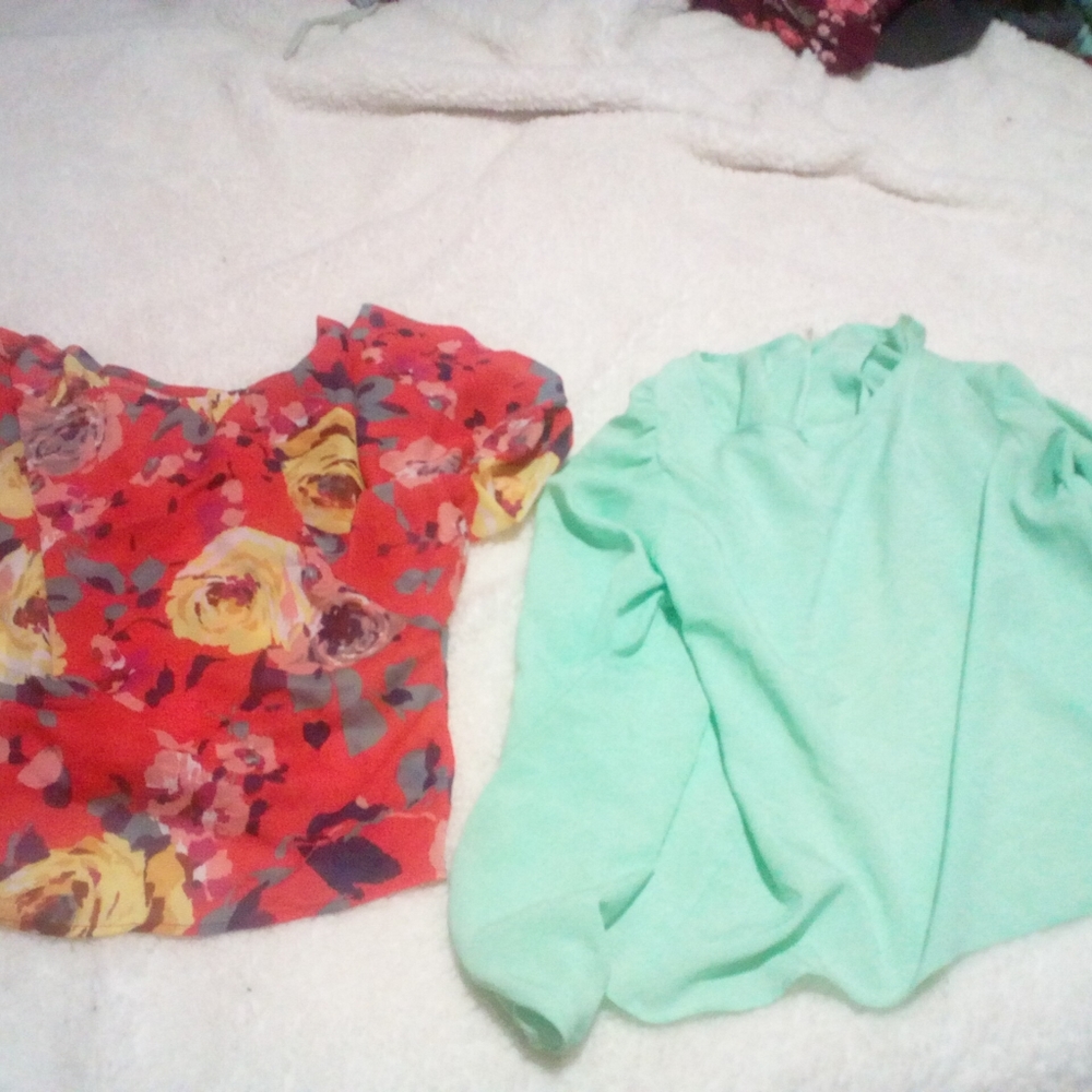 2 small thin spring shirts